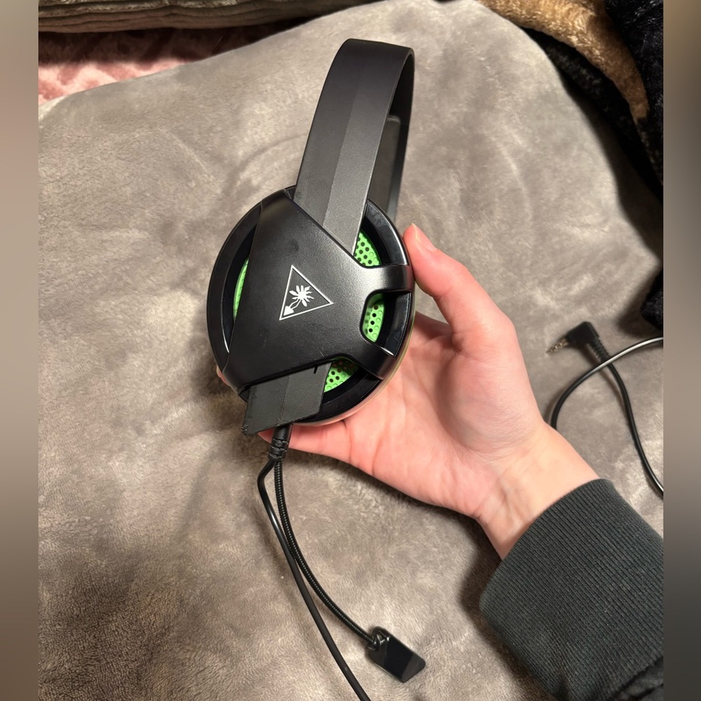 Turtle Beach Reacon PlayStation Black and Green Wired Chat Gaming Headset